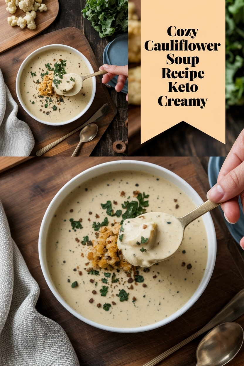 cauliflower soup recipe keto creamy