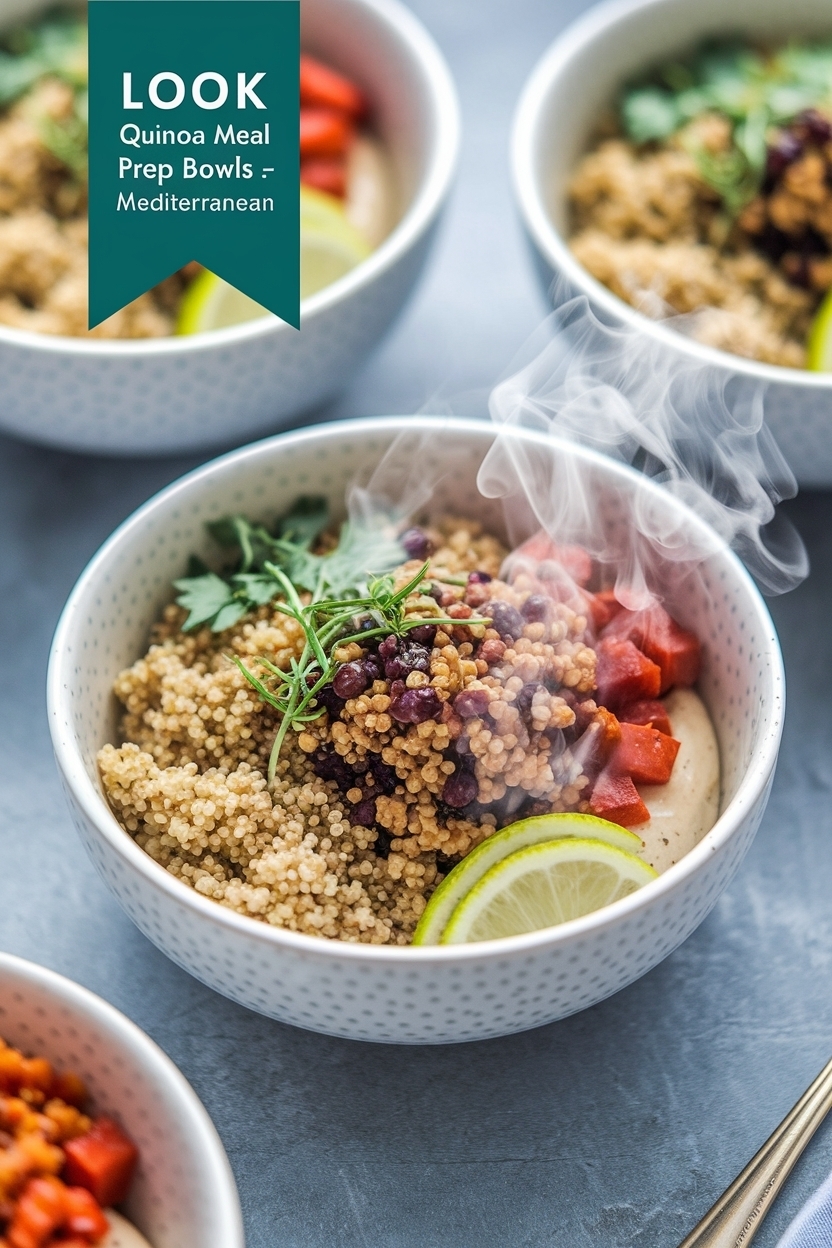 quinoa meal prep bowls recipe mediterranean