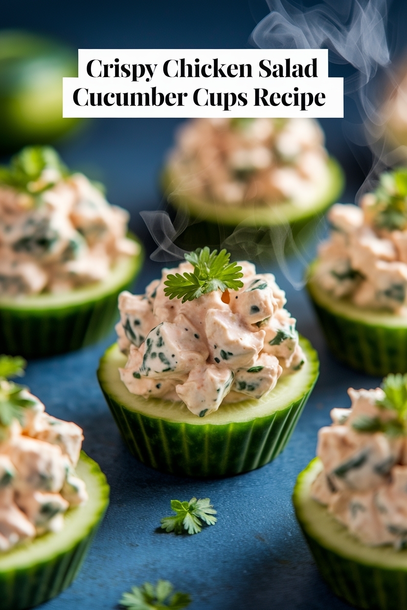 chicken salad cucumber cups recipe