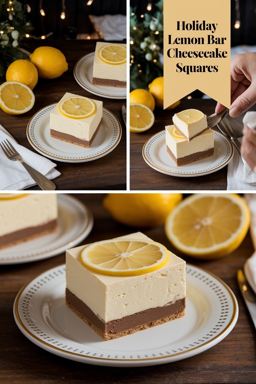 lemon bar cheesecake squares