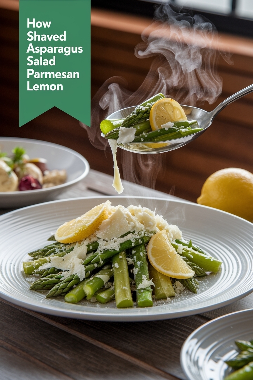 shaved asparagus salad parmesan lemon