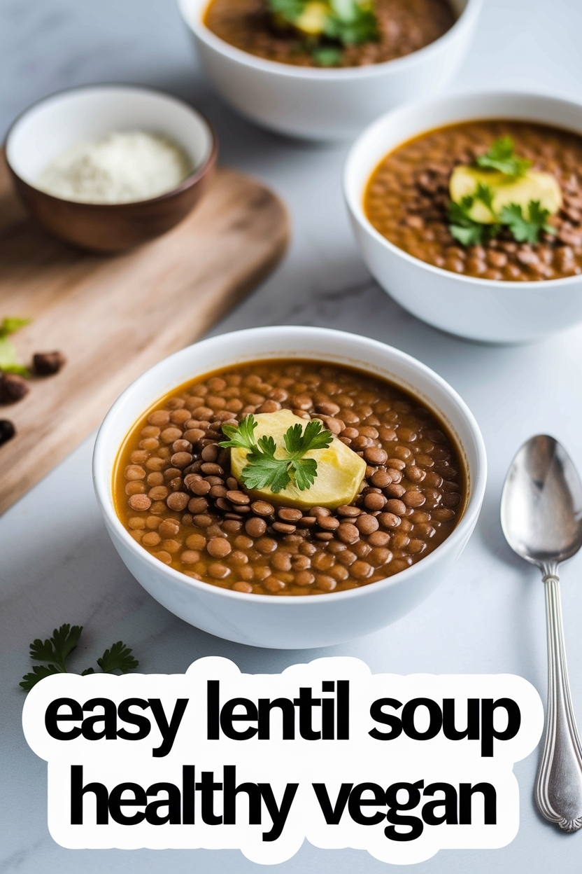 lentil soup recipe healthy vegan