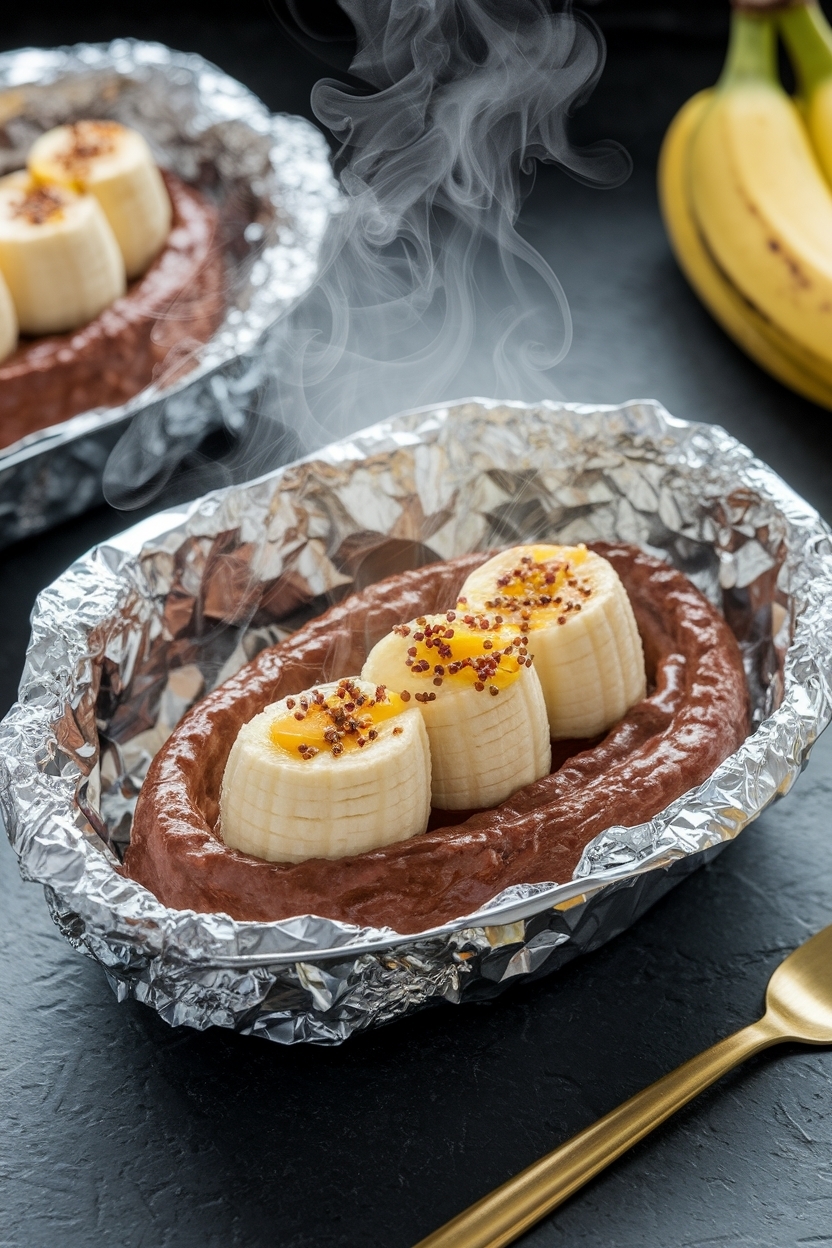 campfire banana boats recipe tin foil