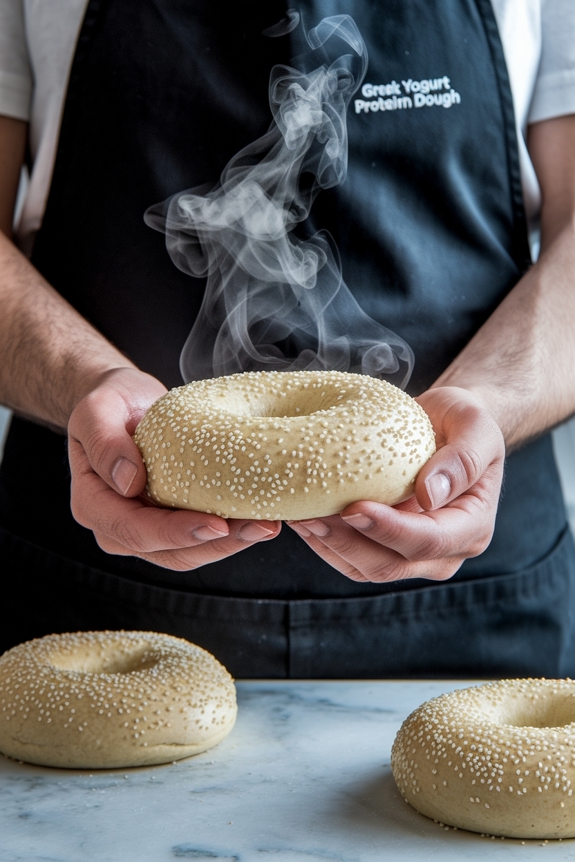 greek yogurt protein bagels 2 ingredient dough