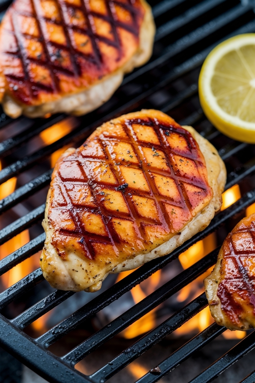 lemon garlic chicken thighs grill