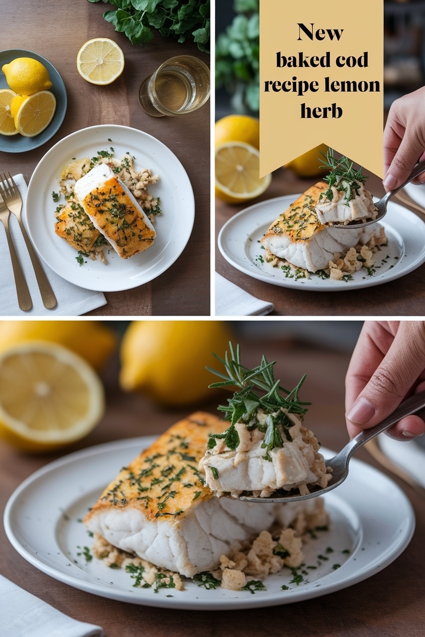 baked cod recipe lemon herb