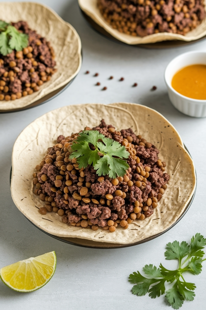 vegan taco meat recipe with lentils