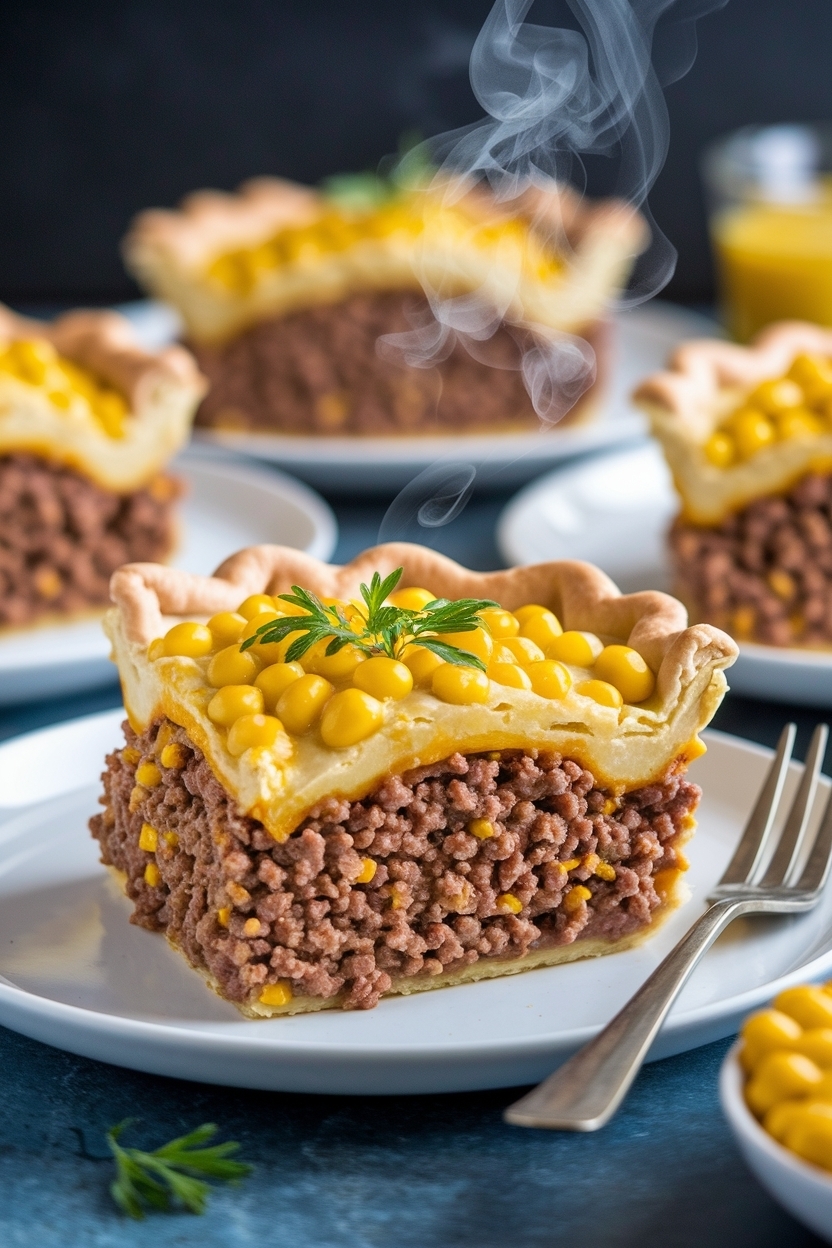 shepherd's pie with ground beef and corn