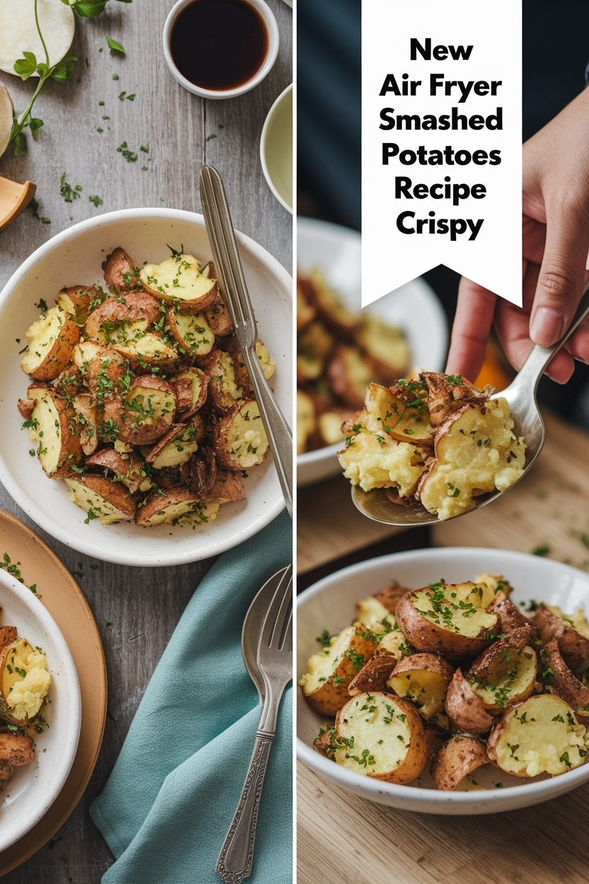 air fryer smashed potatoes recipe crispy