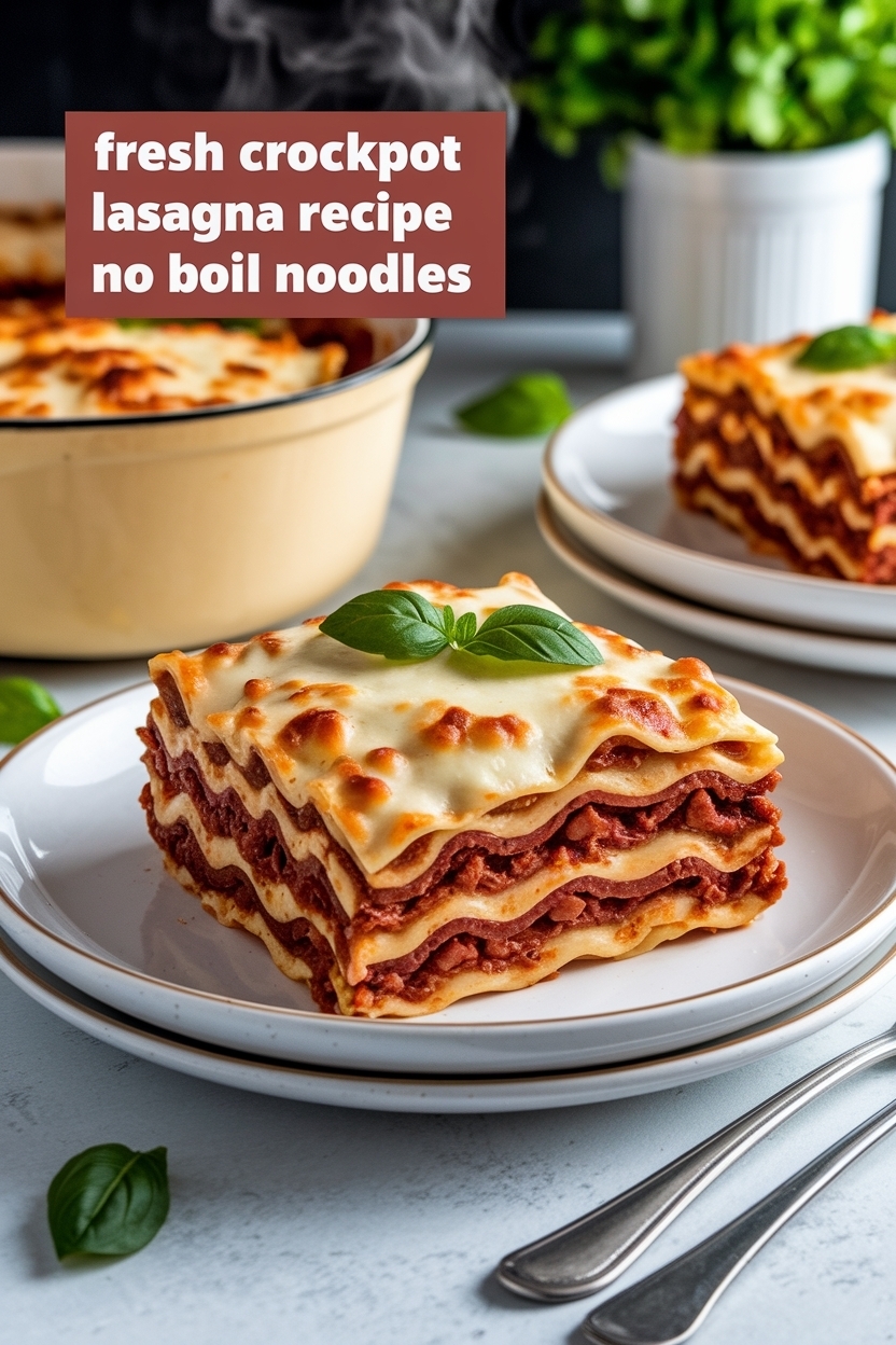crockpot lasagna recipe easy no boil noodles