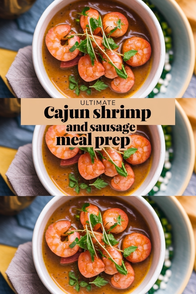 cajun shrimp and sausage meal prep