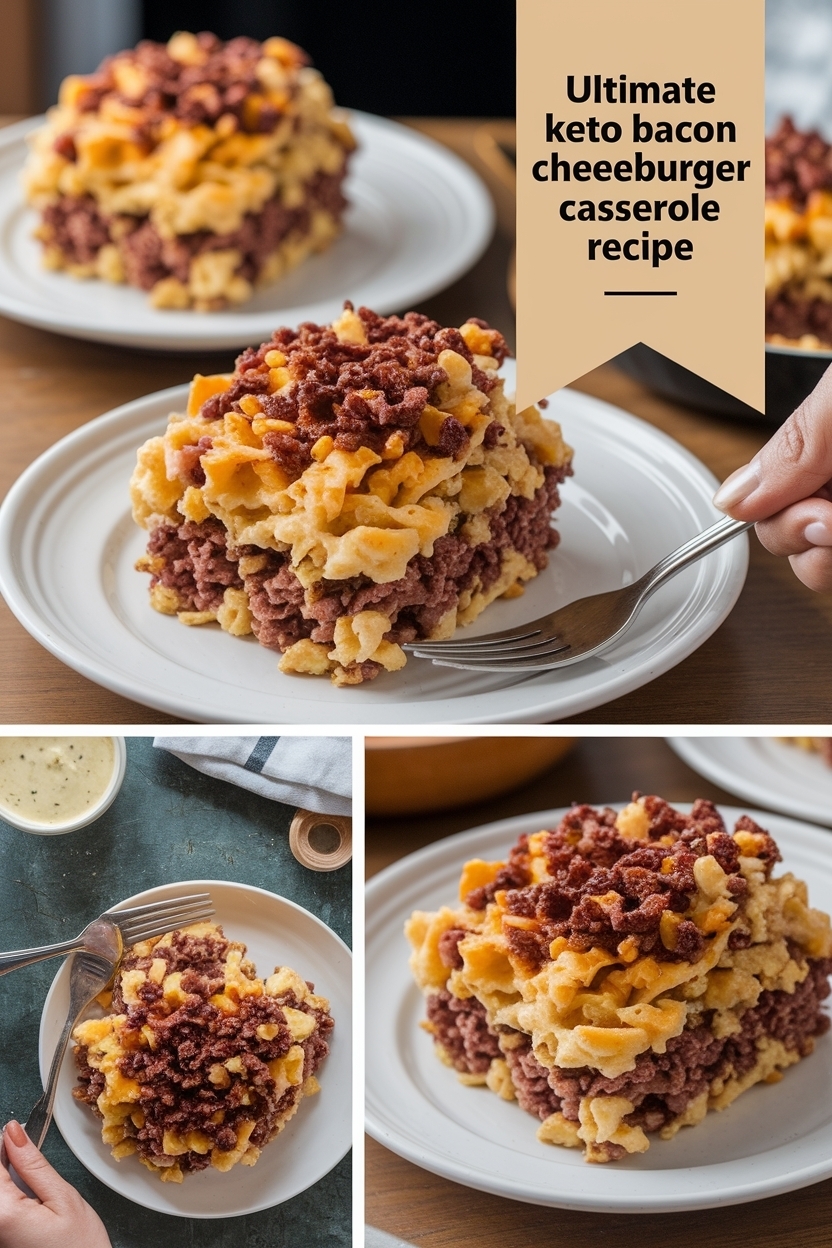 keto bacon cheeseburger casserole recipe