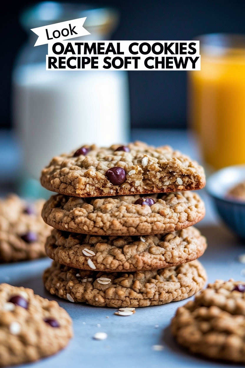 rhubarb oatmeal cookies - Extra Photo