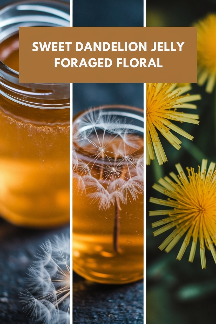 dandelion jelly foraged floral