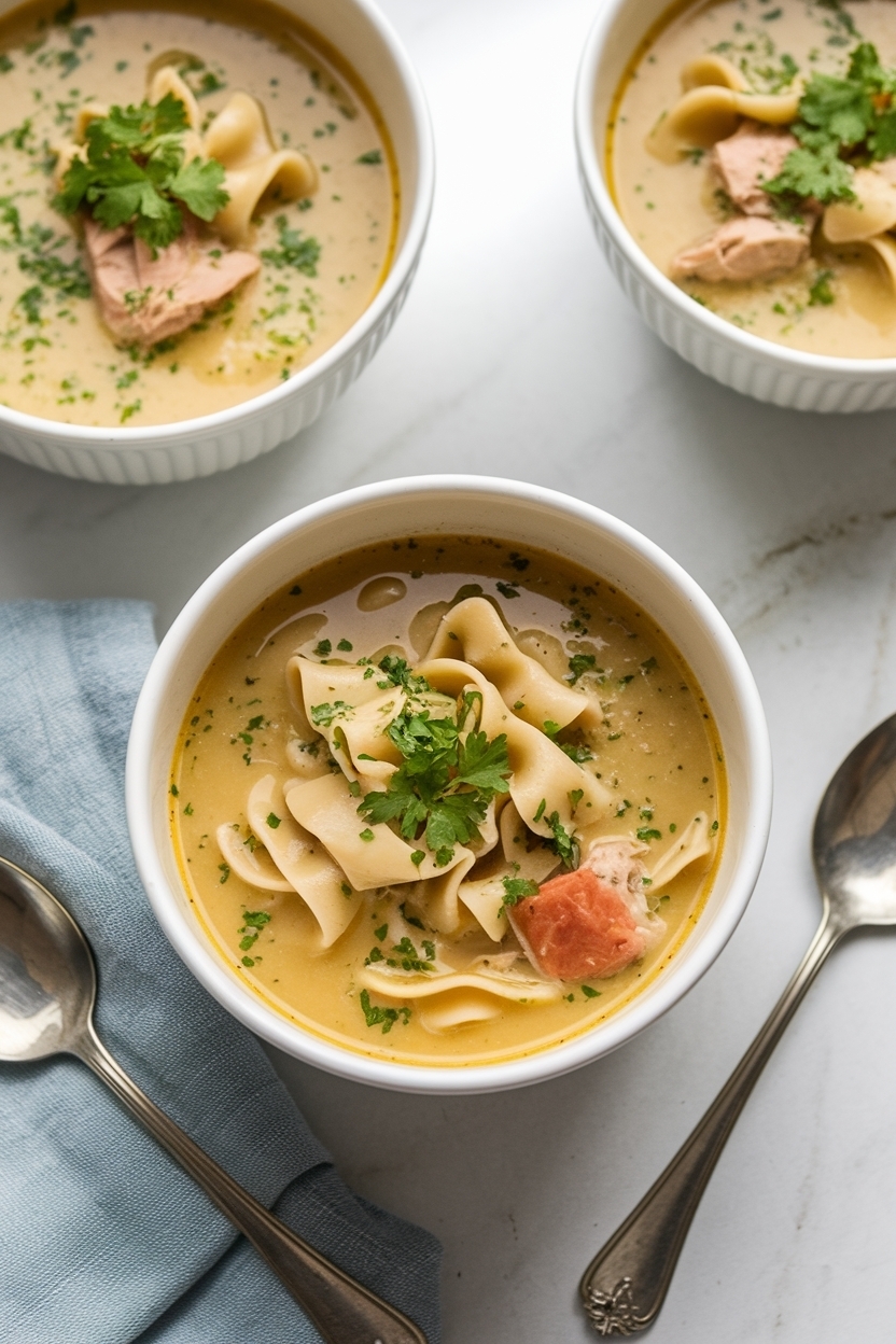instant pot chicken noodle soup recipe from scratch