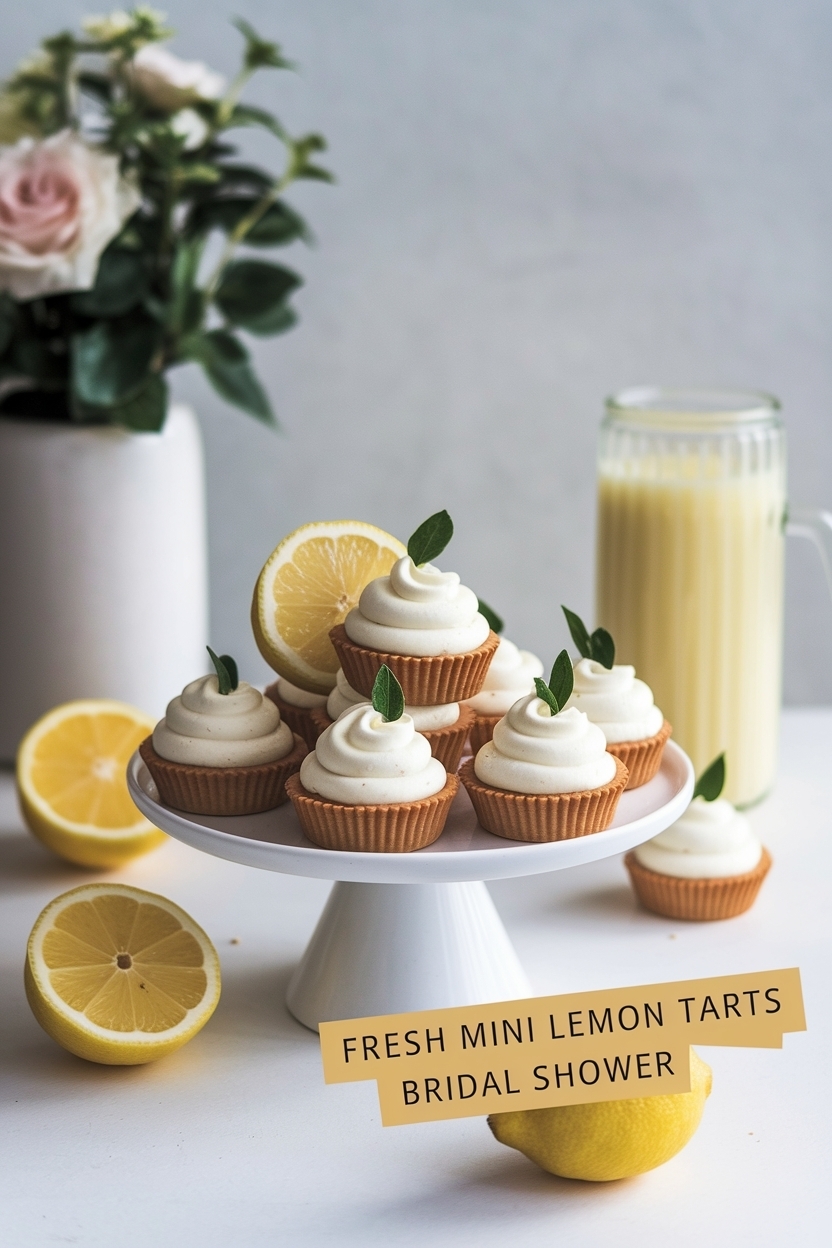 mini lemon tarts bridal shower