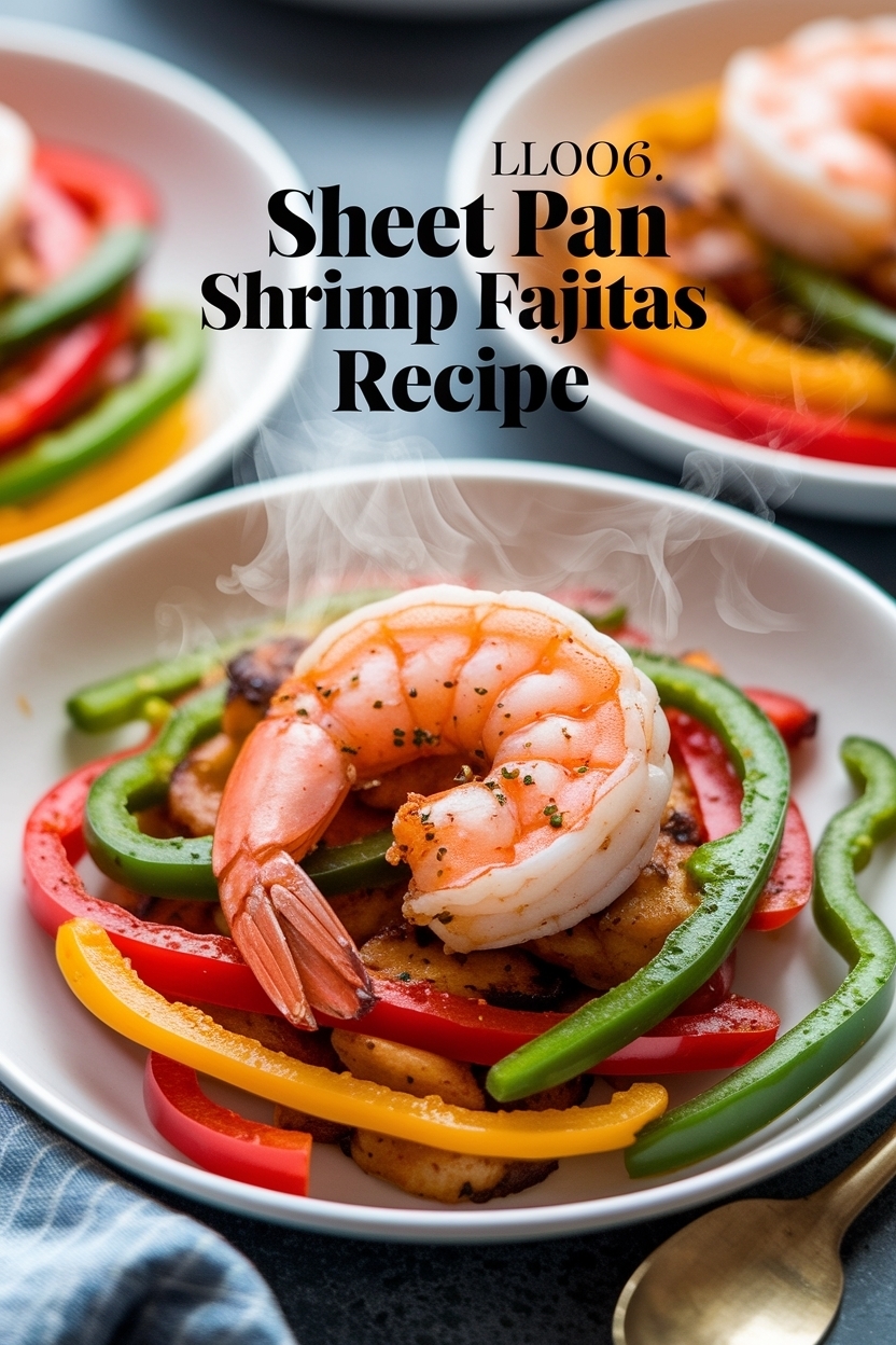 sheet pan shrimp fajitas recipe