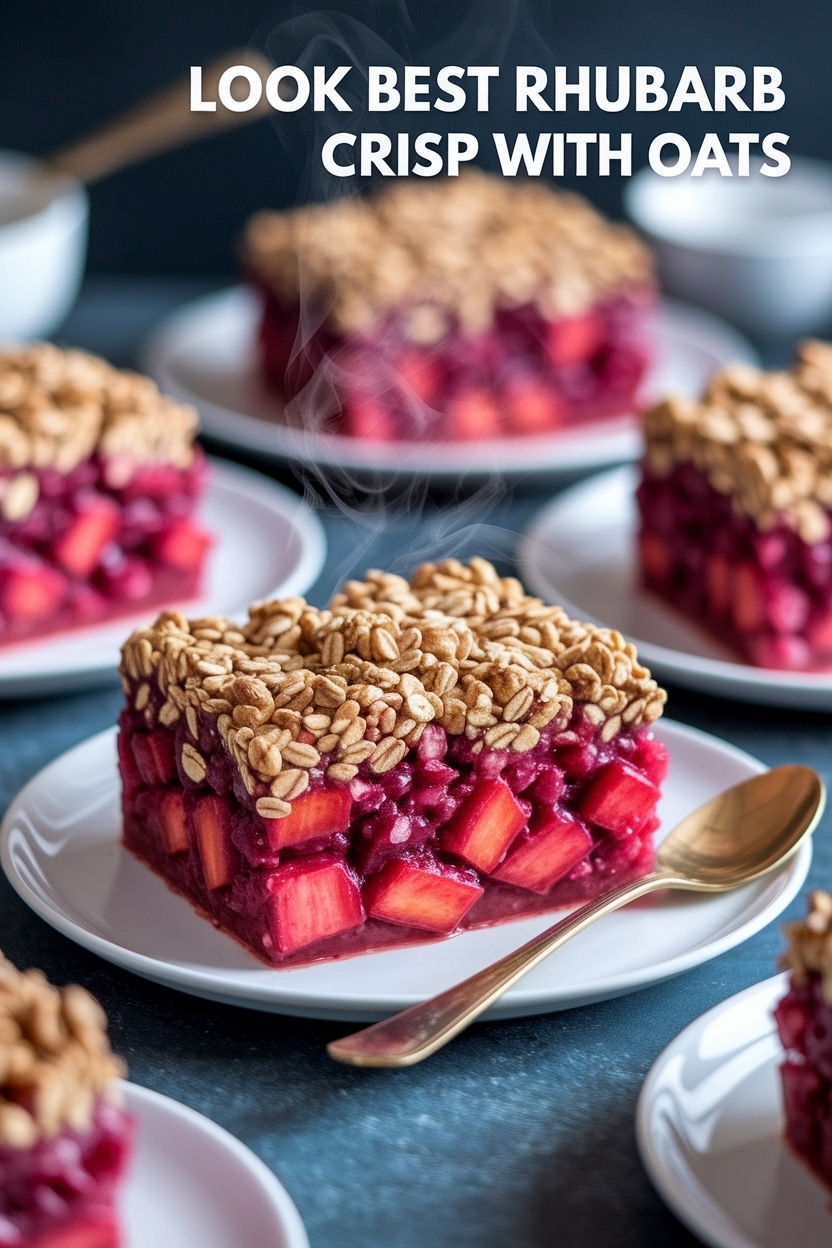 best rhubarb crisp with oats