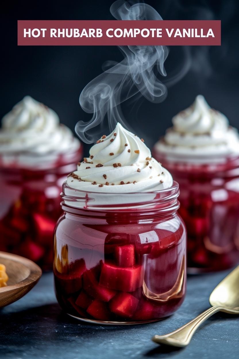 rhubarb compote vanilla