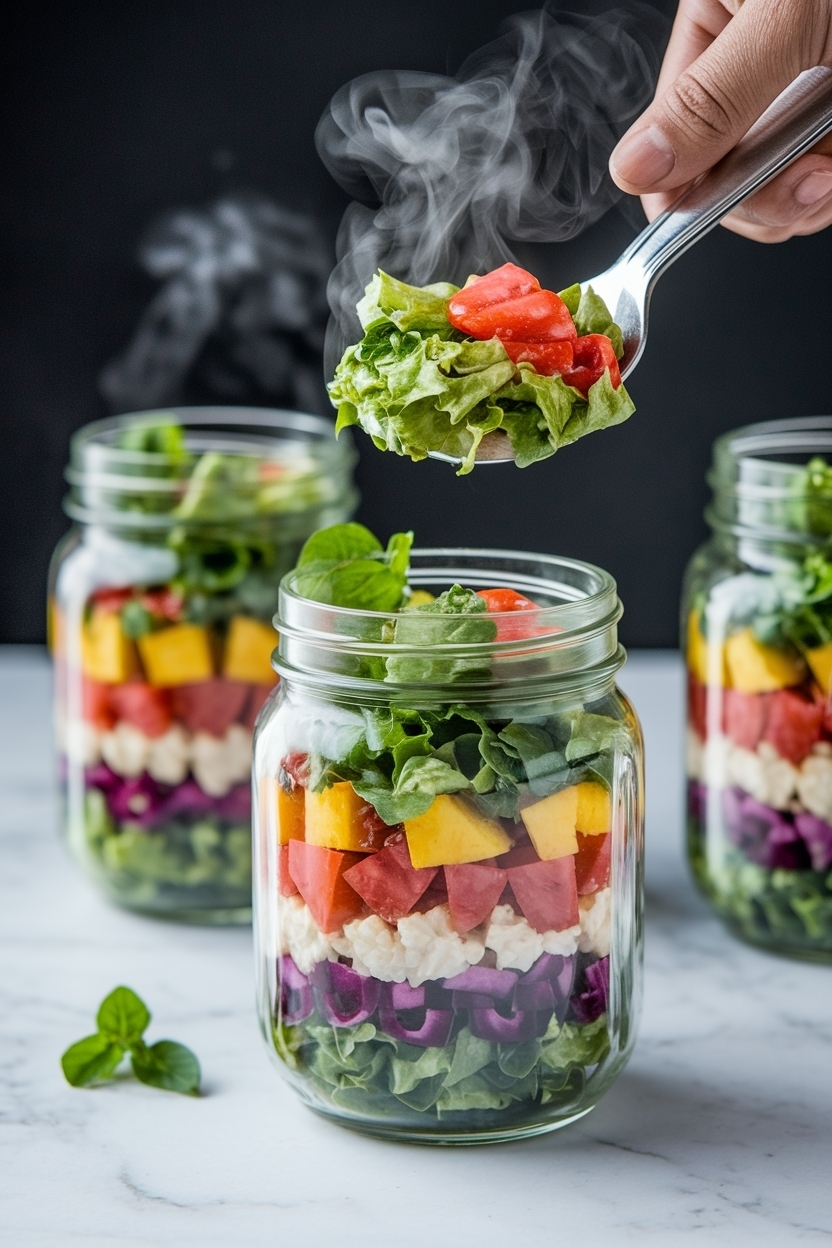 mason jar salad recipes meal prep healthy