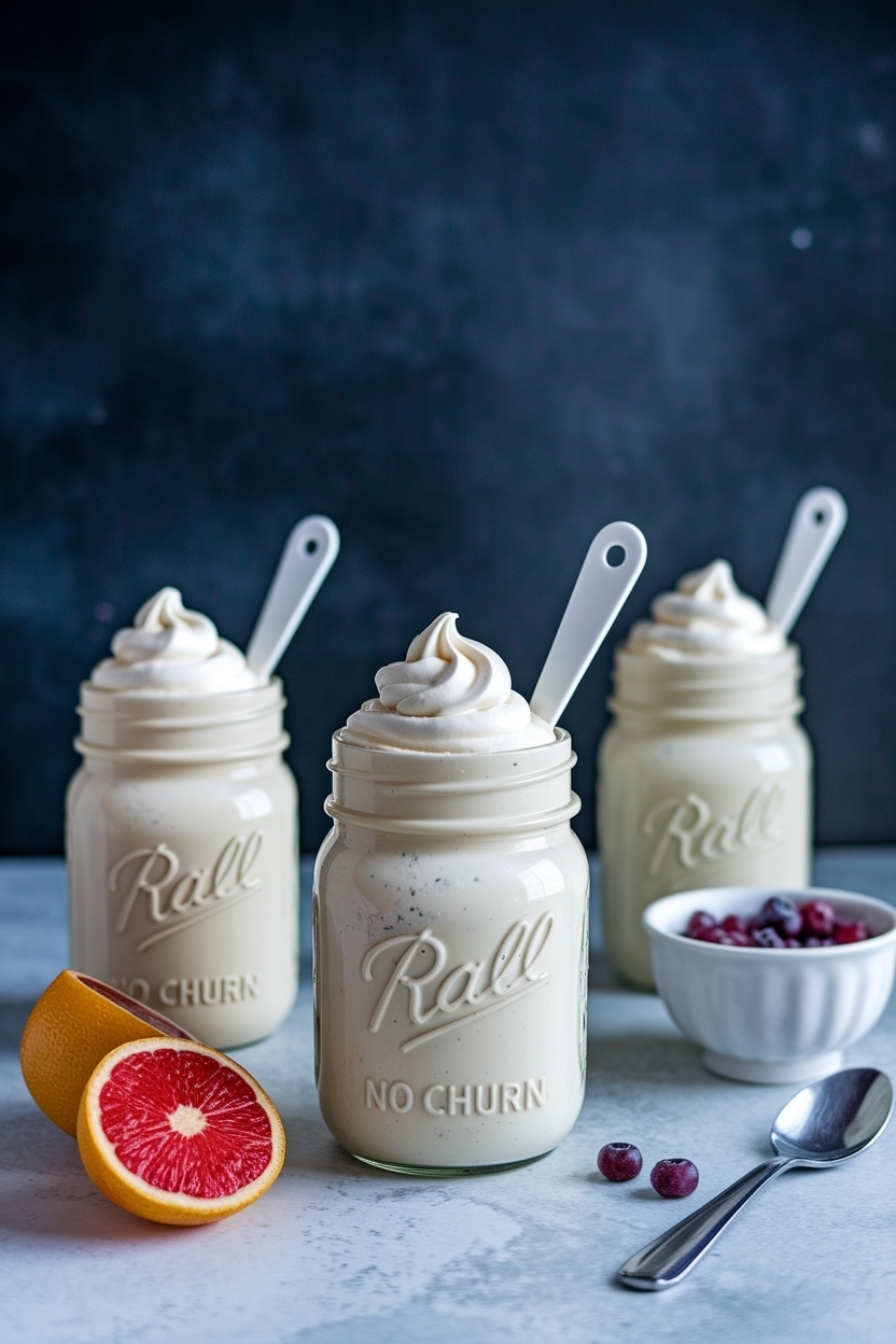 mason jar ice cream recipe no churn