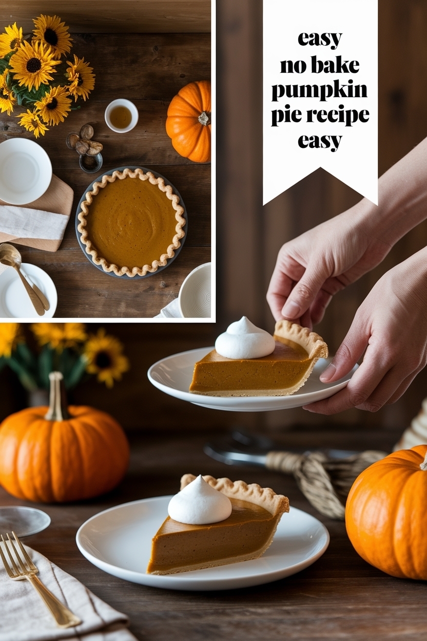 no bake pumpkin pie recipe easy