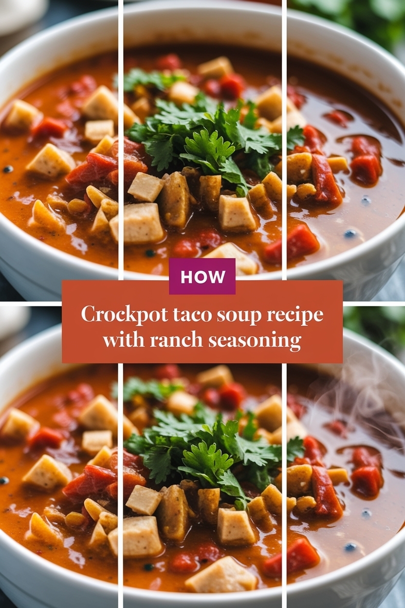 crockpot taco soup recipe with ranch seasoning