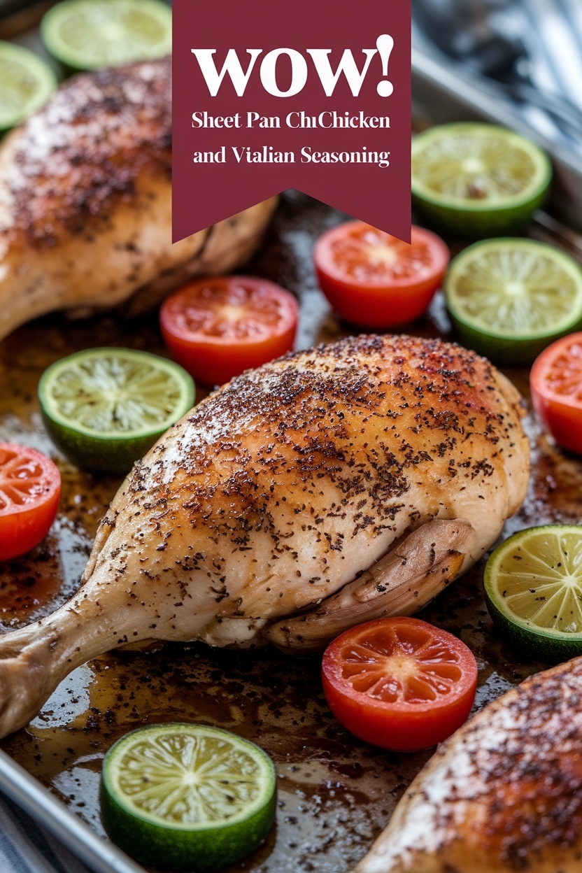 sheet pan chicken and veggies italian seasoning