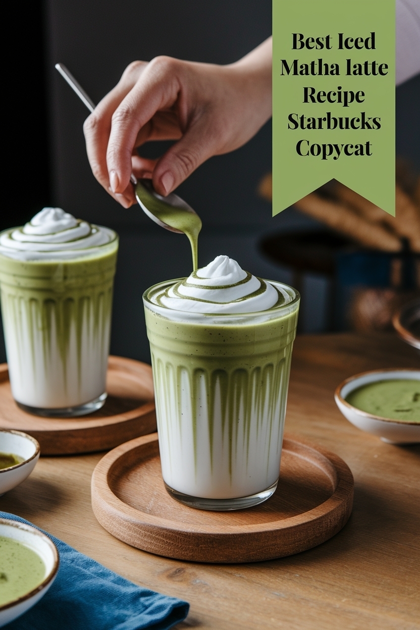 iced matcha latte recipe starbucks copycat