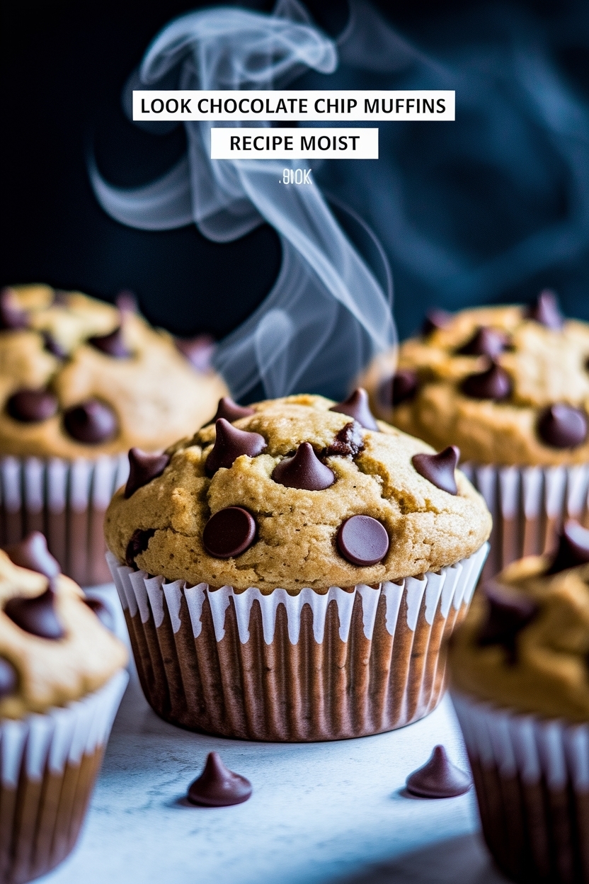 chocolate chip muffins recipe moist