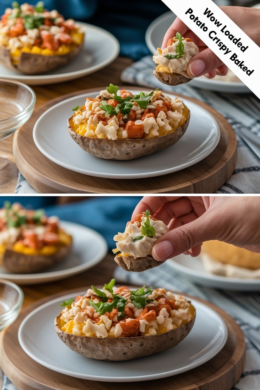 loaded potato skins recipe crispy baked