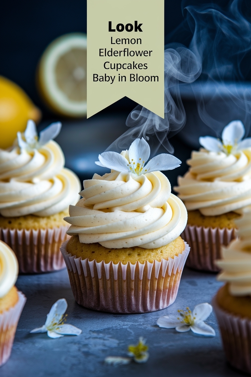 lemon elderflower cupcakes baby in bloom