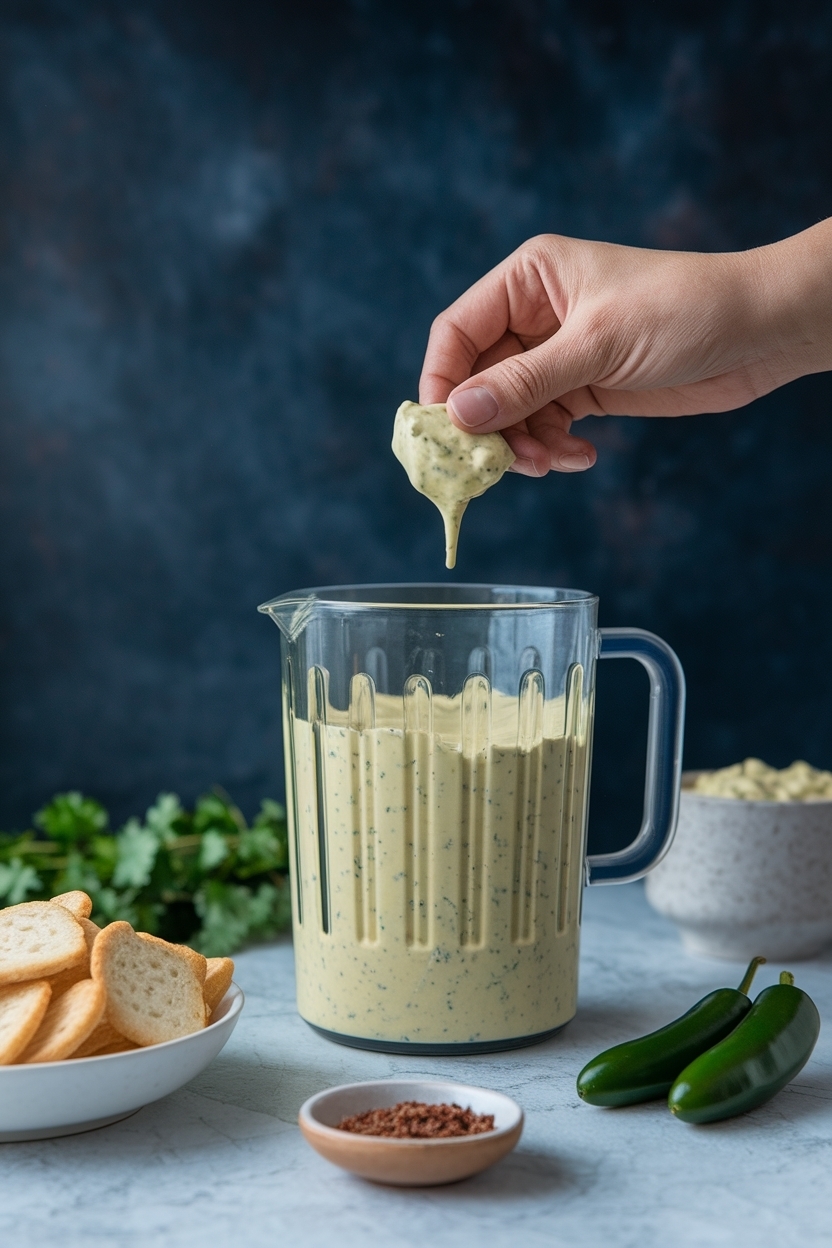 chuy's creamy jalapeño dip copycat blender