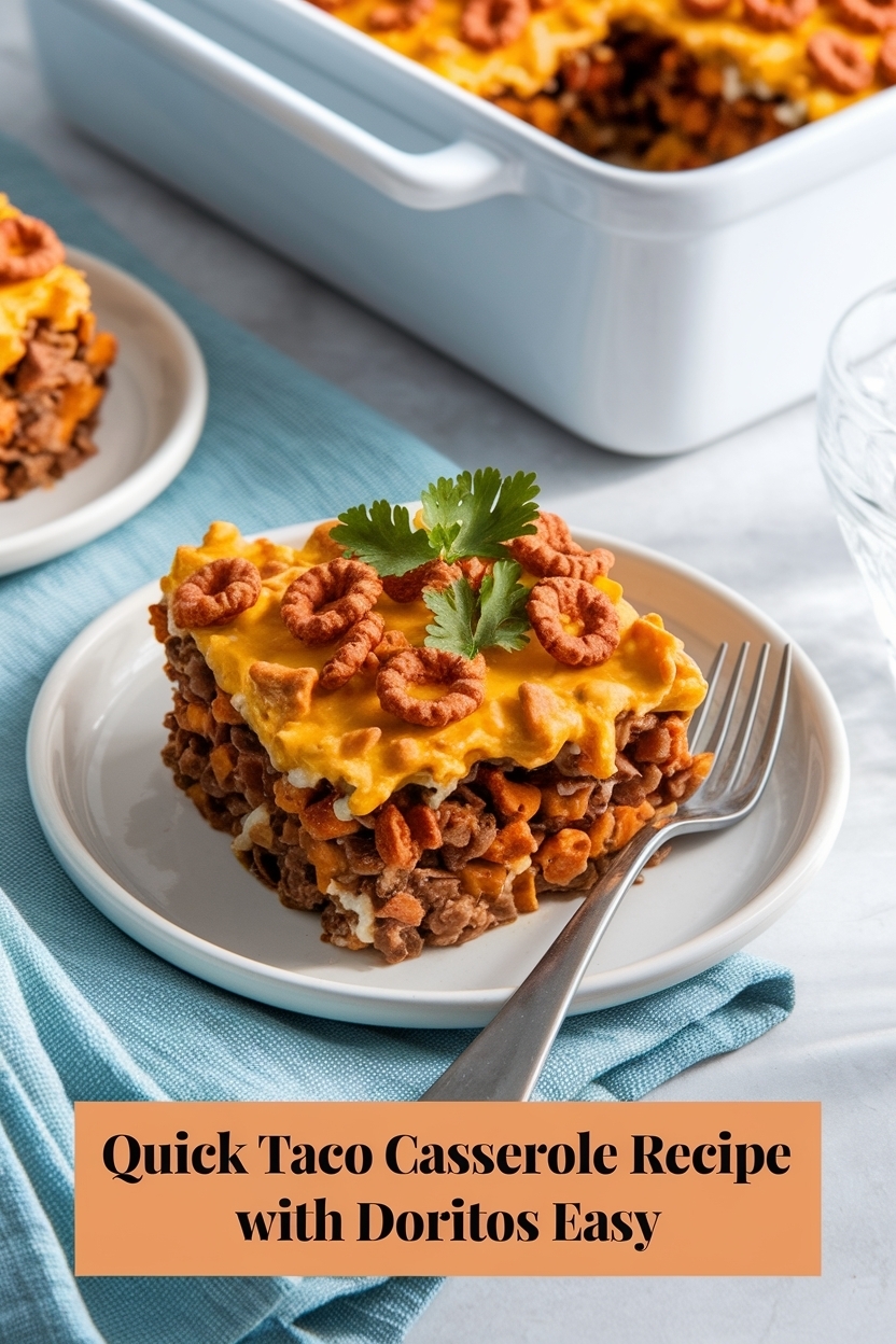 taco casserole recipe with doritos easy