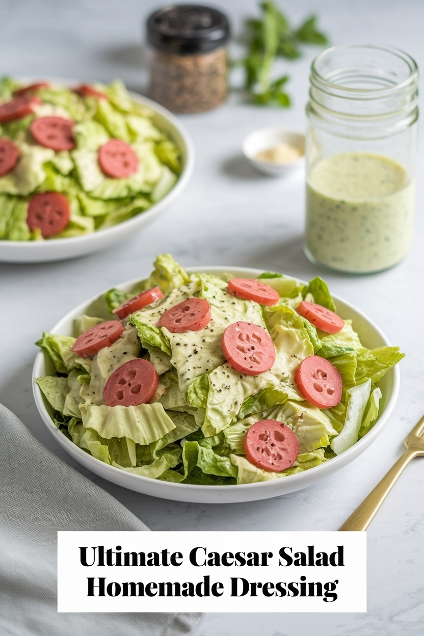caesar salad recipe homemade dressing
