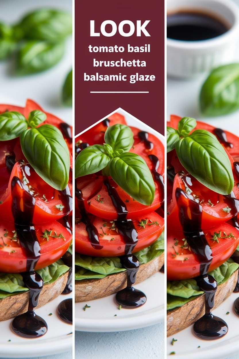 tomato basil bruschetta balsamic glaze