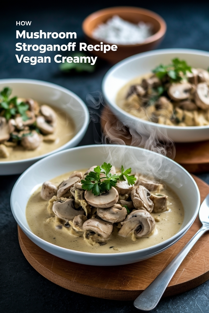 mushroom stroganoff recipe vegan creamy