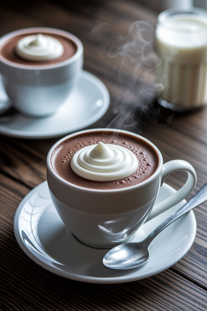 parisian hot chocolate thick ganache style