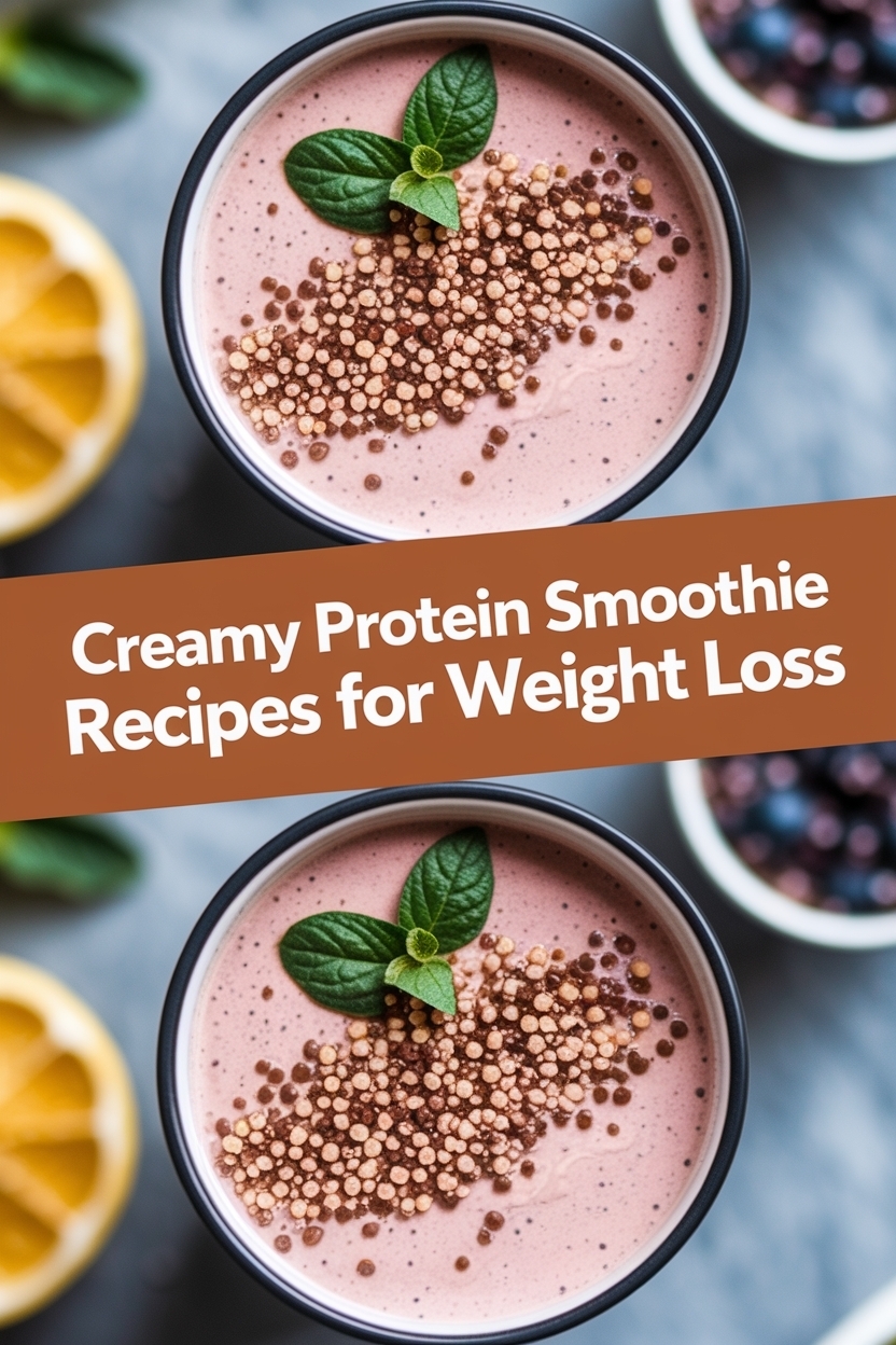 protein smoothie recipes for weight loss