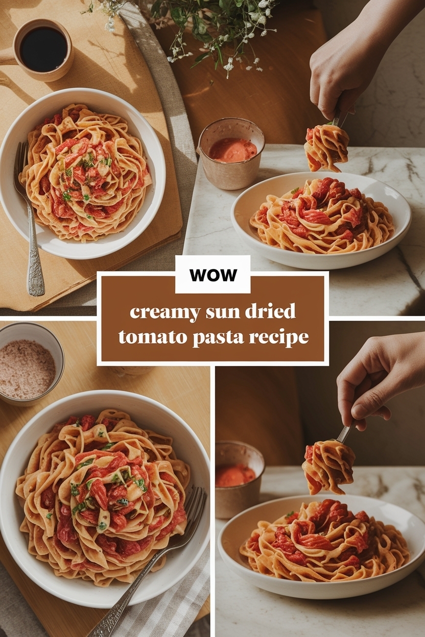 creamy sun dried tomato pasta recipe