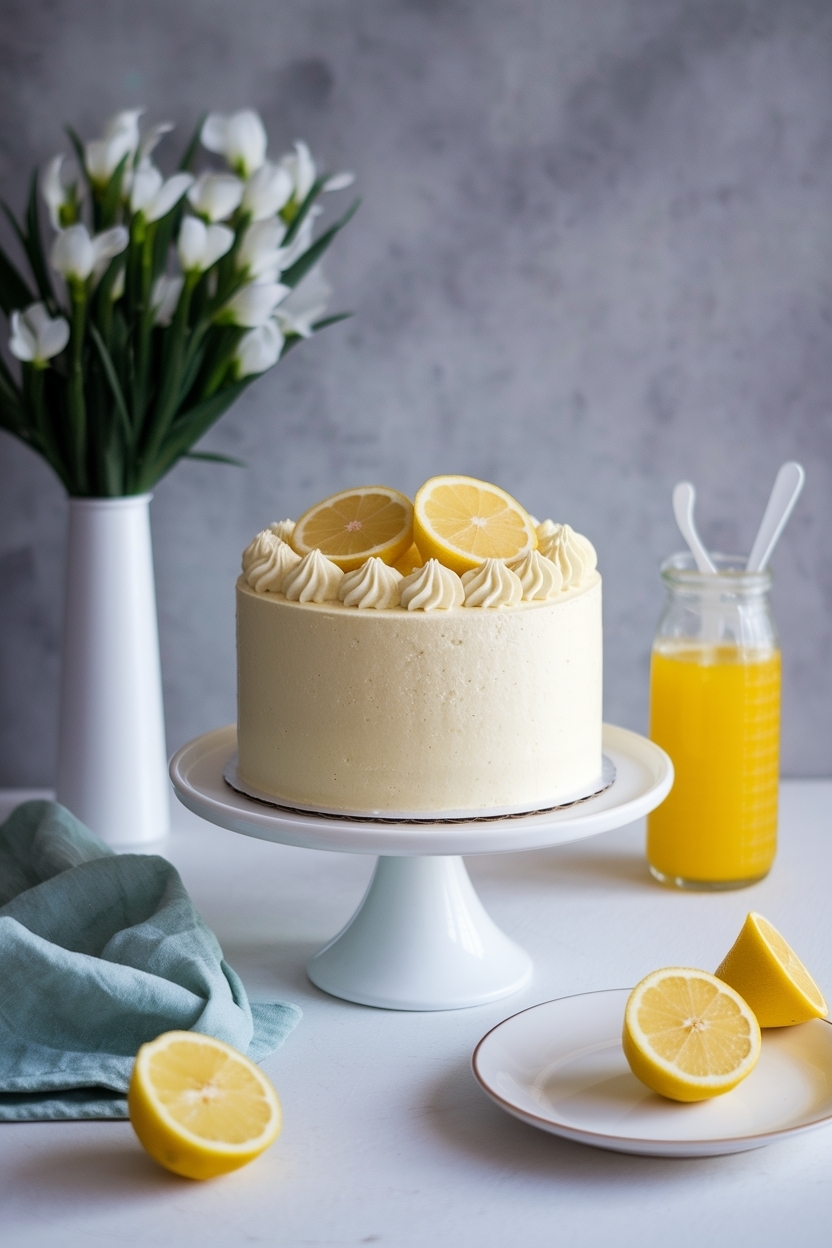 lemon olive oil cake bridal shower main squeeze