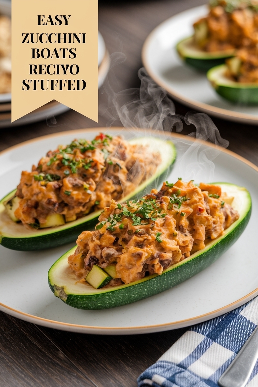 zucchini boats recipe keto stuffed