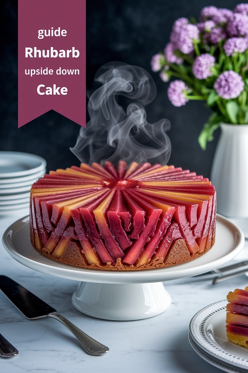 rhubarb upside down cake