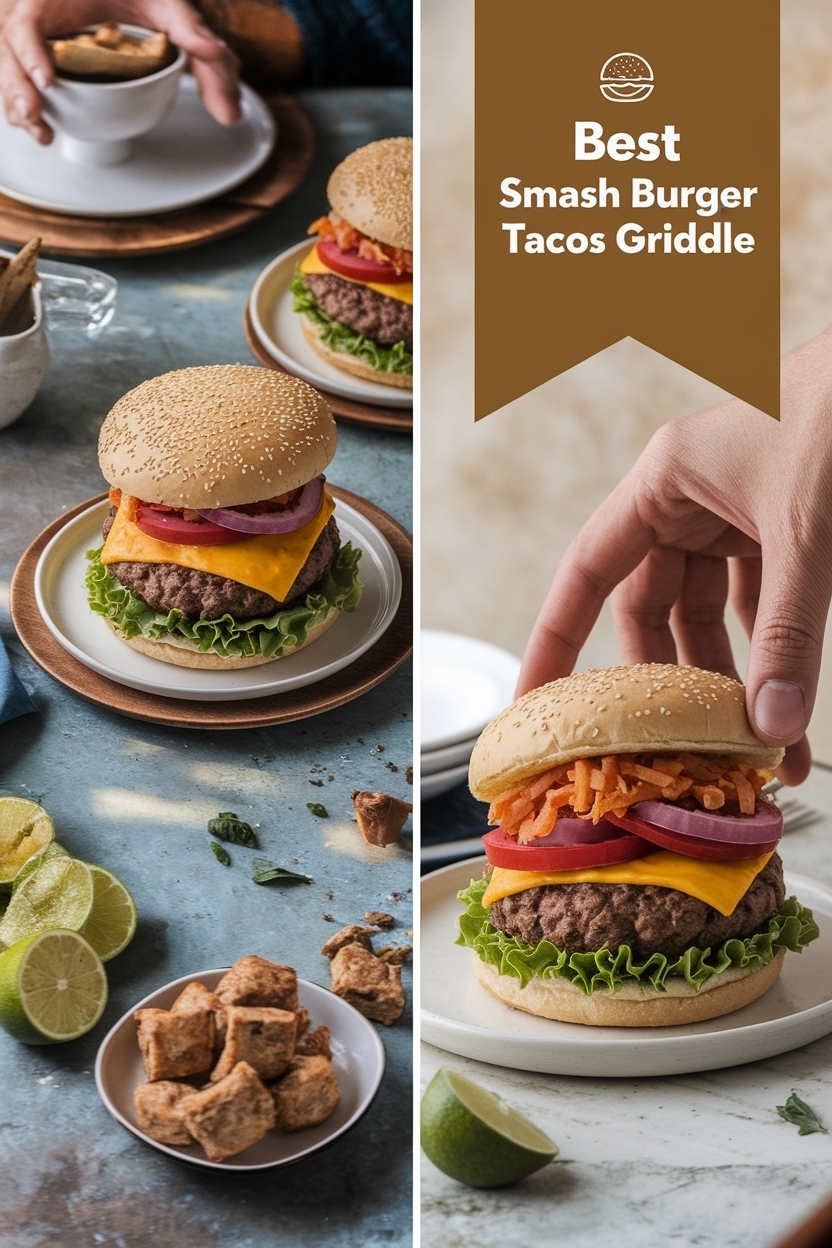 smash burger tacos griddle