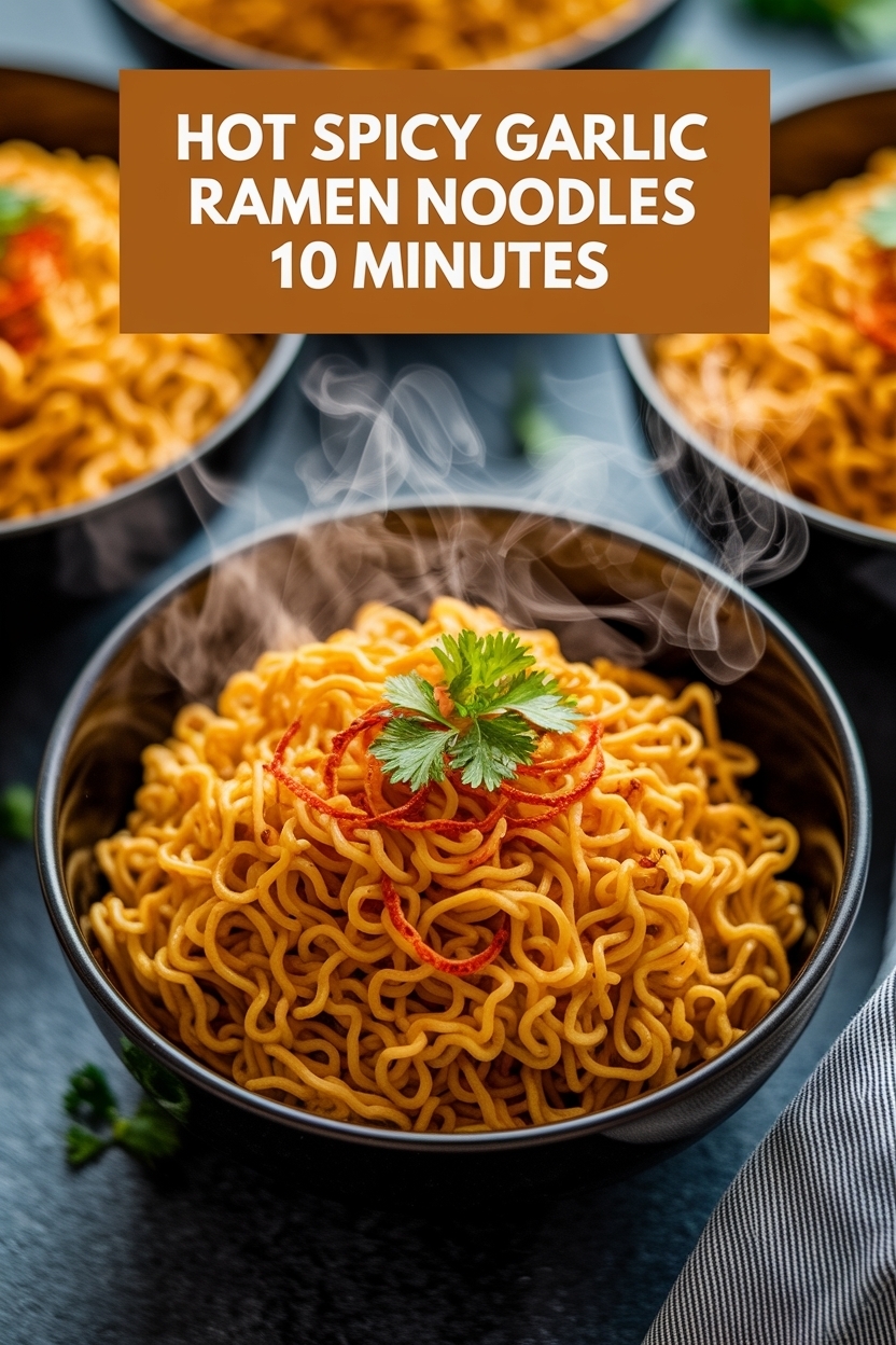 spicy garlic ramen noodles 10 minutes
