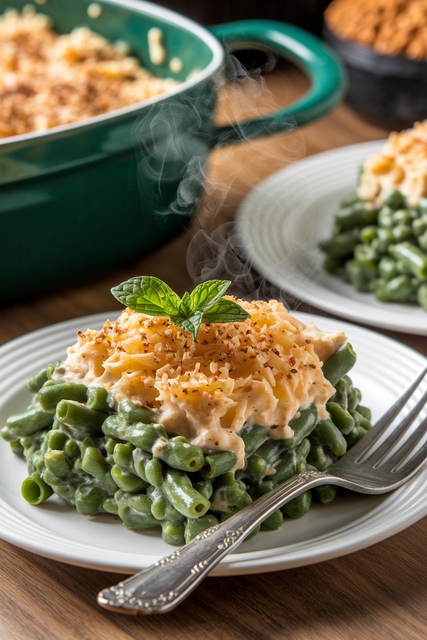 green bean casserole recipe from scratch - Extra Photo