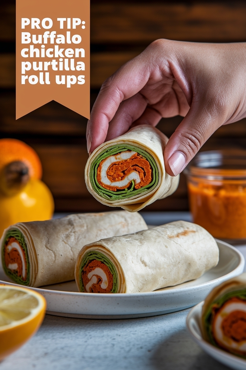 buffalo chicken pinwheels tortilla roll ups