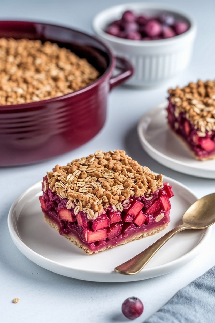 best rhubarb crisp with oats