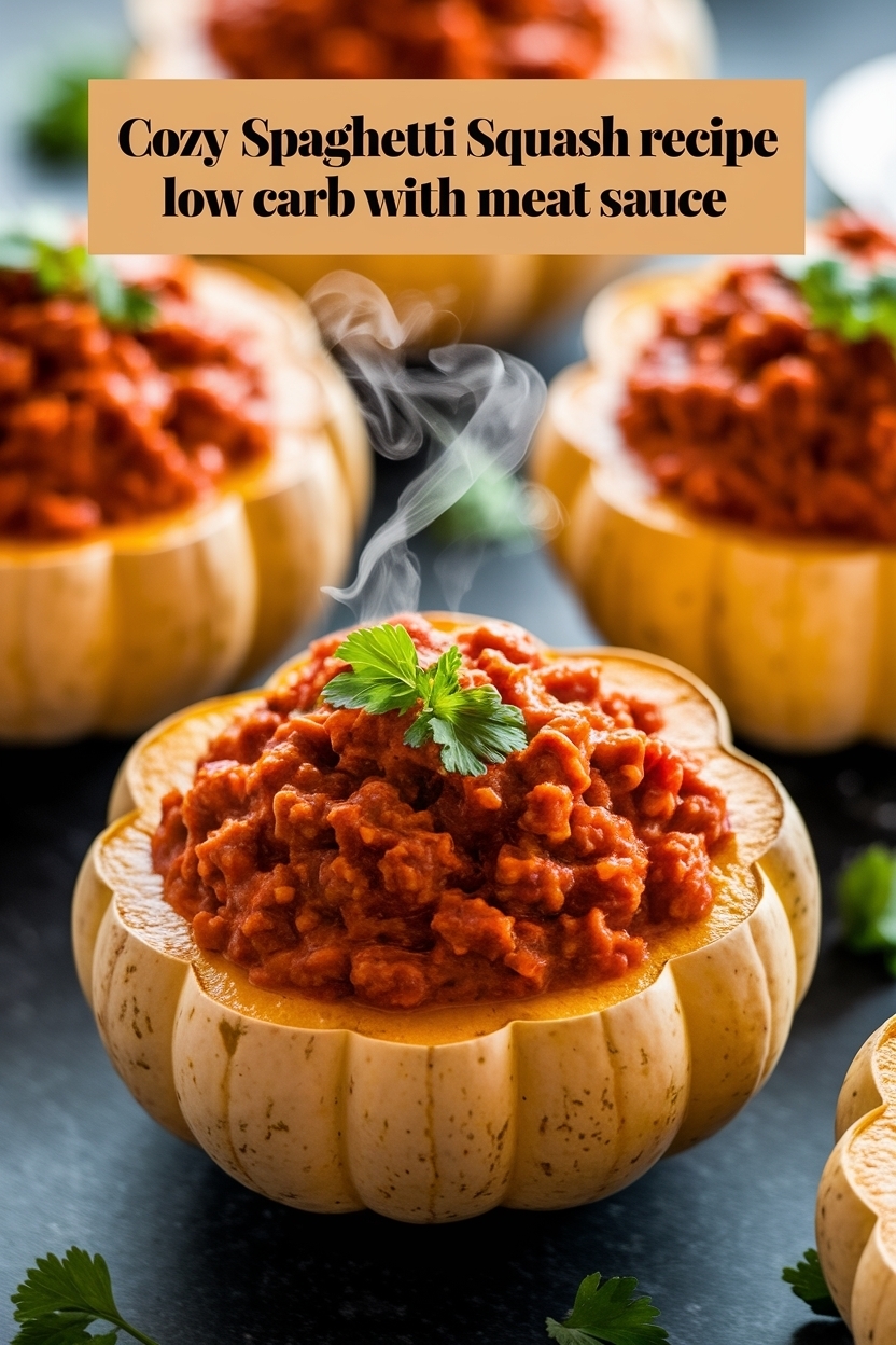 spaghetti squash recipe low carb with meat sauce