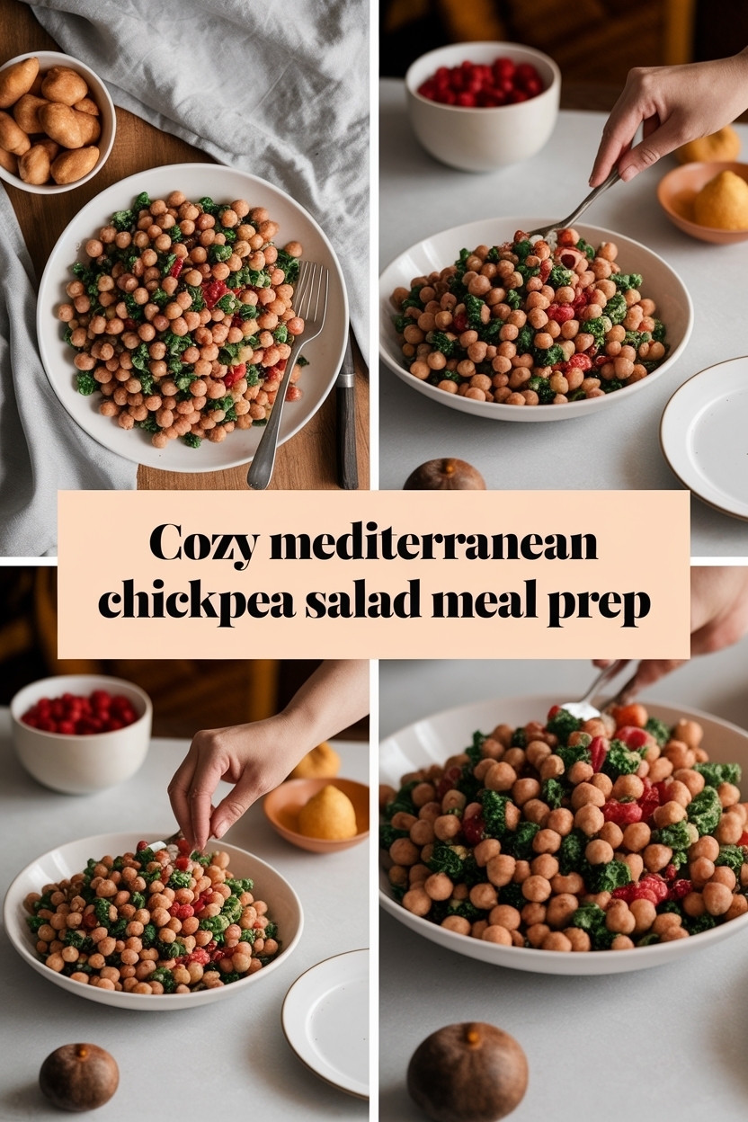 mediterranean chickpea salad meal prep